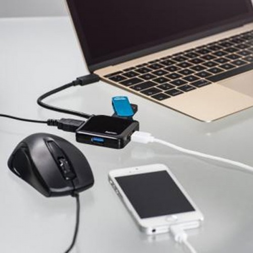 Разветвитель USB Type-C Hama Hub 1:4 Black фото 4