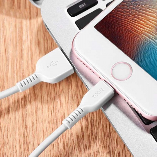 Кабель Hoco X20 Lightning White (2 м) фото 2