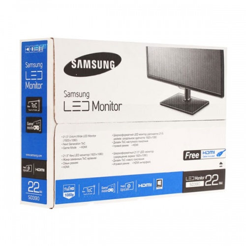 Монитор 21.5" Samsung S22D390H фото 5