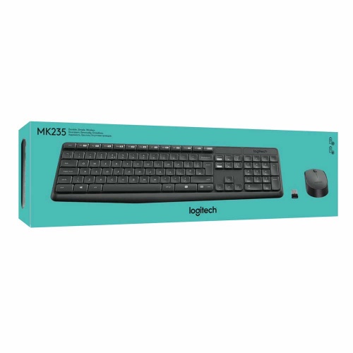Комплект (клавиатура и мышь) Logitech Combo MK235 Wireless Black фото 5