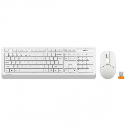 Комплект (клавиатура и мышь) A4Tech Fstyler FG1012 Wireless White фото 2