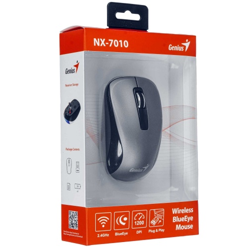 Мышь Genius NX-7010 Wireless Grey фото 6 Мышь Genius NX-7010 Wireless Grey фото 6