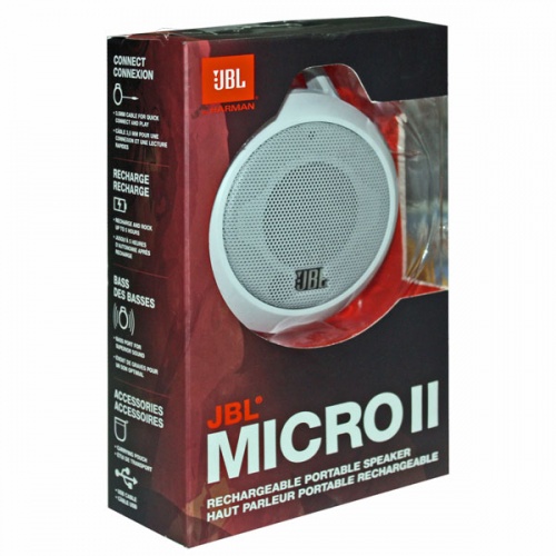 Портативная акустика JBL Micro II White фото 5