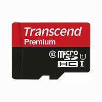 Карта памяти microSDHC Transcend 32Gb Class 10 UHS-I U1 Premium + adapter