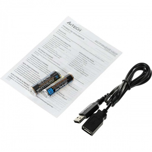 Комплект (клавиатура и мышь) A4Tech Fstyler FG1012 Wireless White фото 4