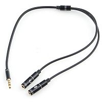 Адаптер для гарнитуры 2хPlug 3.5 мм-Jack 3.5 мм (4pin)