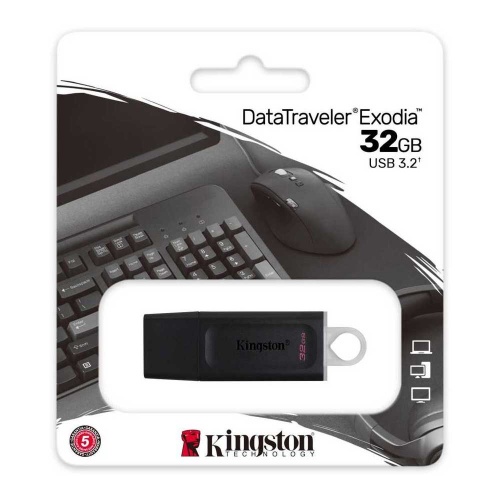 Флешка Kingston DataTraveler Exodia 32Gb Black фото 3