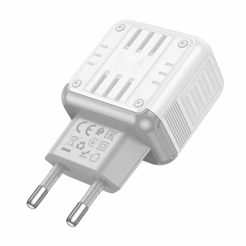 Зарядное устройство Hoco C135A PD20W + QC 3.0 White фото 3
