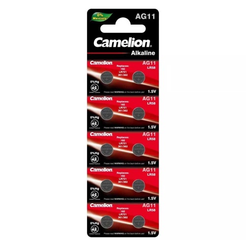 Батарейка Camelion AG11/LR58 (Al, 1.5V) (1 шт)
