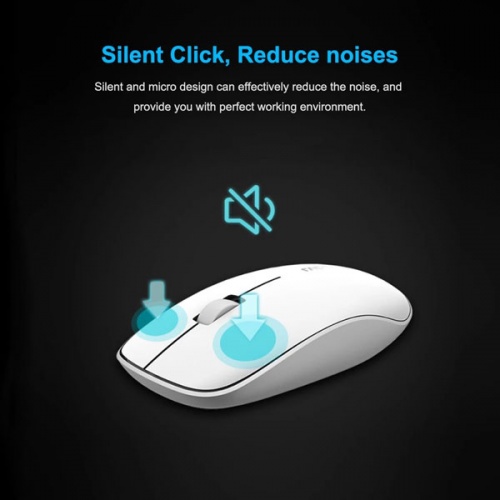 Комплект (клавиатура и мышь) Rapoo 9300M Silent Wireless White фото 3