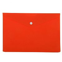 Папка-конверт на кнопке Бюрократ А5, оранжевый