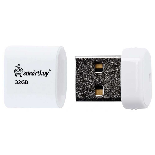 Флешка USB 2.0 SmartBuy Lara 32Gb White фото 2 Флешка USB 2.0 SmartBuy Lara 32Gb White фото 2