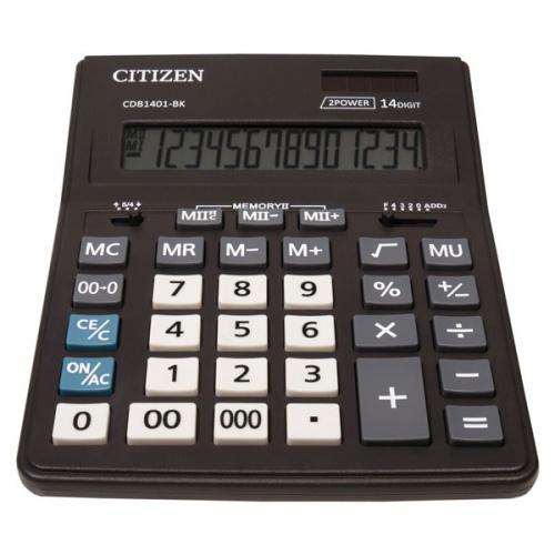 Калькулятор Citizen CDB1401-BK Black фото 2