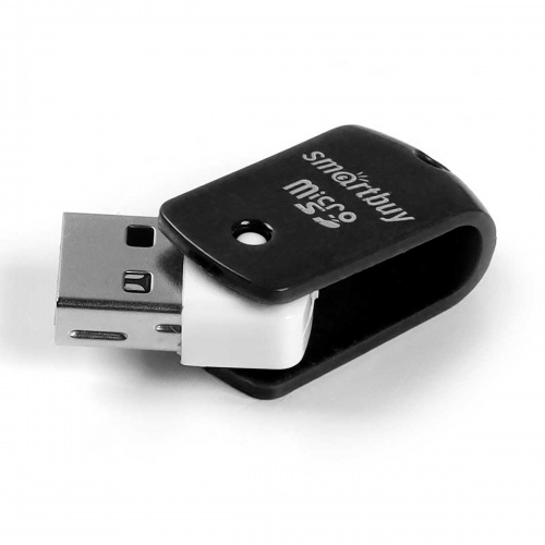 Картридер USB 2.0 Smartbuy SBR-706 Black фото 2