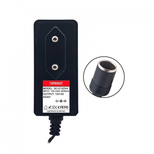 Блок питания Горизонт SC-E122V4 (12B/2A/гнездо прикуривателя)
