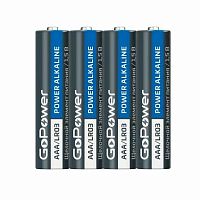 Батарейка GoPower LR03/AAA (Alc, 1.5V) (4 шт)