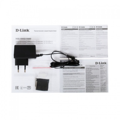 Коммутатор D-Link DES-1008D фото 3