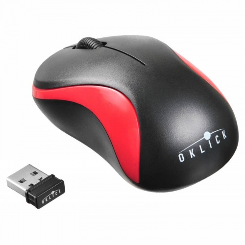 Мышь Oklick 605SW Wireless Black-Red фото 2