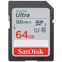 Карта памяти SDXC SanDisk Ultra 64Gb Class 10 UHS-I