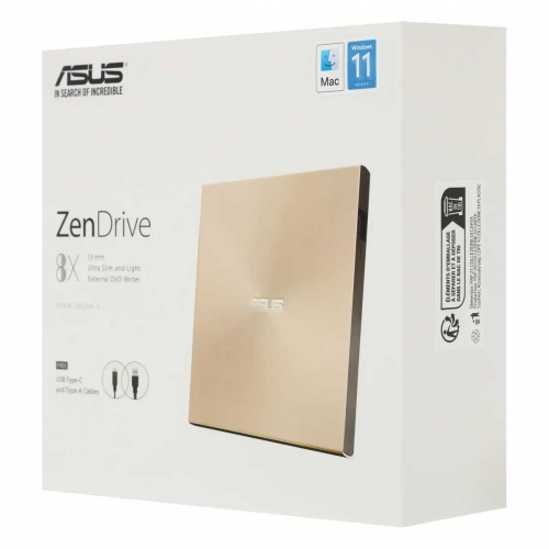 Оптический привод внешний DVD-RW Asus SDRW-08U9M-U Gold фото 4