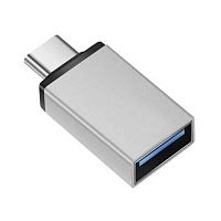 Адаптер 5bites OTG USB 3.0 AF-Type-C Silver