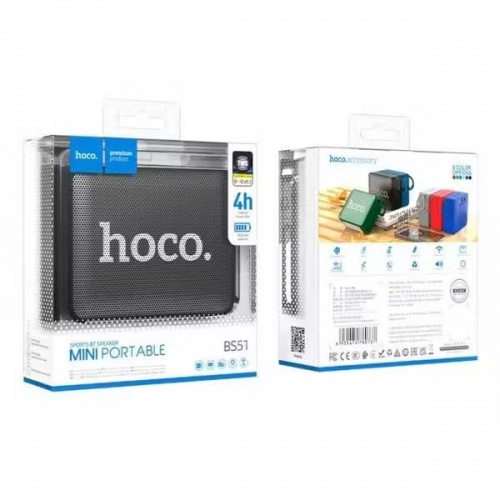 Портативная акустика Hoco BS51 Bluetooth Black фото 2