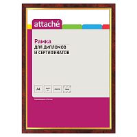 Фоторамка 21х30 Attache, красное дерево/золото