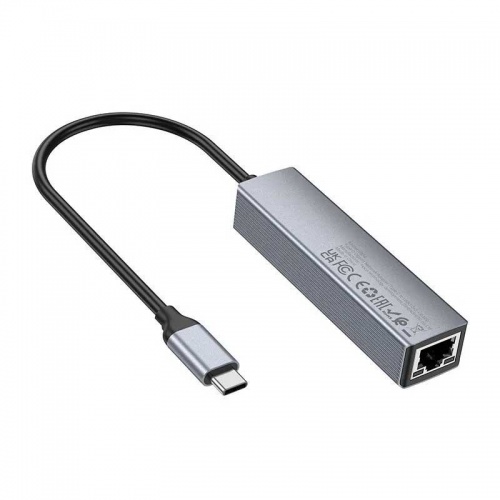 Сетевой адаптер + хаб Hoco HB34 USB Type-C 3.0 фото 2