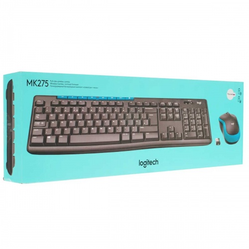 Комплект (клавиатура и мышь) Logitech Combo MK275 Wireless Black фото 4