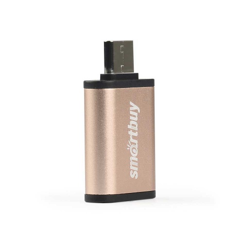 Адаптер SmartBuy OTG USB 2.0 AF-Type-C Gold
