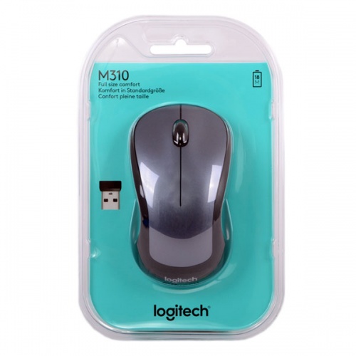 Мышь Logitech M310 Wireless Silver-Black фото 5