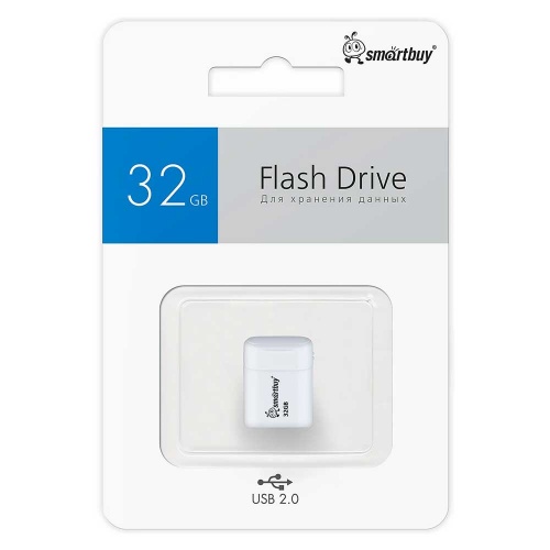 Флешка USB 2.0 SmartBuy Lara 32Gb White фото 3 Флешка USB 2.0 SmartBuy Lara 32Gb White фото 3