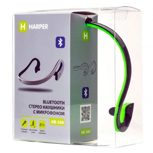 Гарнитура Harper HB-300 Black-Green