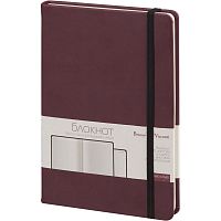 Блокнот "Megapolis Velvet" A5, 100 л, клетка (бордовый)