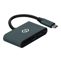 Картридер USB Type-C Digma CR-СA2512-G Grey