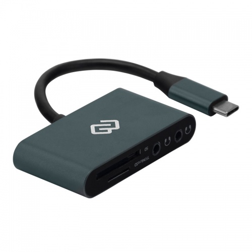 Картридер USB Type-C Digma CR-СA2512-G Grey