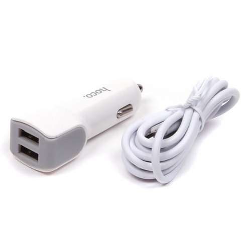 Зарядное устройство Hoco Z23 + кабель micro USB White фото 2