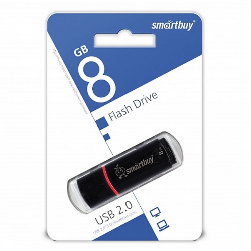 Флешка SmartBuy Crown 8Gb Black фото 3