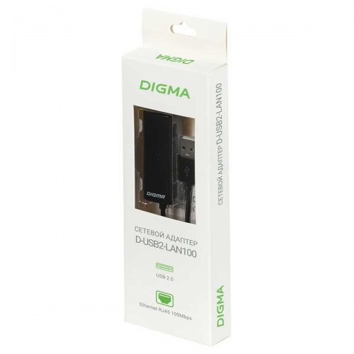 Сетевой адаптер Digma D-USB2-LAN100 USB 2.0 фото 2