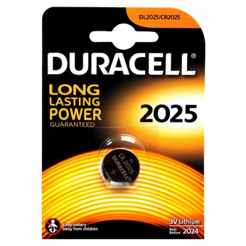 Батарейка Duracell CR2025 (Li, 3V) (1 шт)