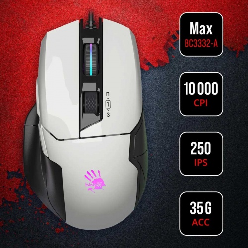 Мышь A4Tech Bloody W70 Max USB White фото 4 Мышь A4Tech Bloody W70 Max USB White фото 4