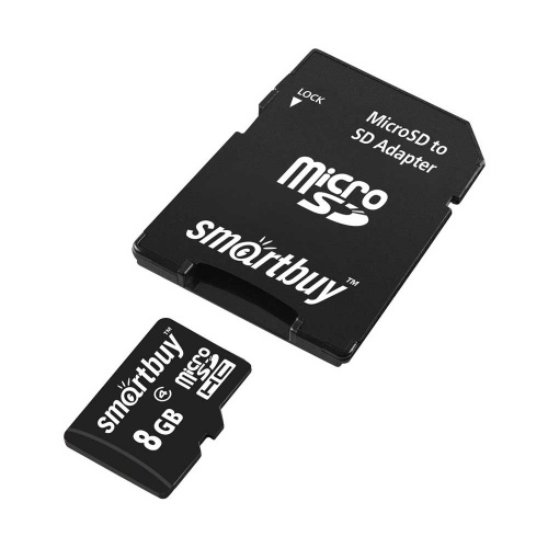 Карта памяти microSDHC Smartbuy 8Gb Class 10 фото 2