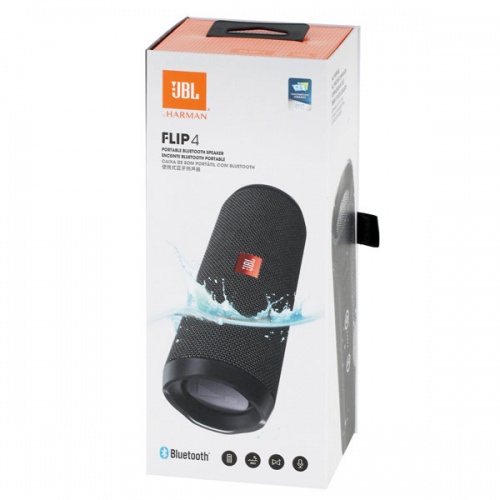 Портативная акустика JBL Flip 4 Black фото 2