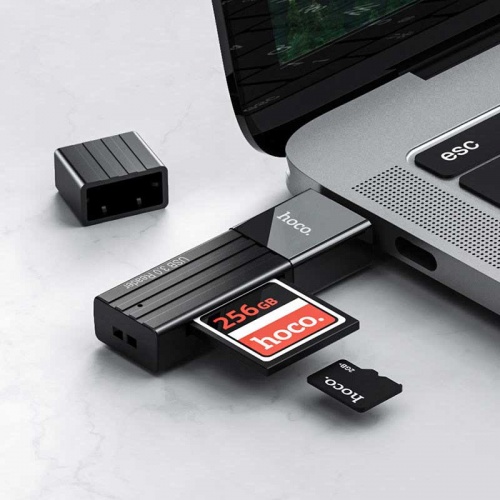 Картридер USB 3.0 Hoco HB20 Black фото 3