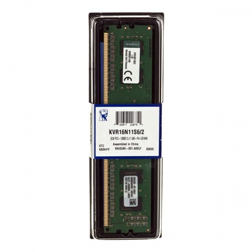 Модуль памяти DIMM Kingston KVR16N11S6/2 DDR3 2GB 1600MHz