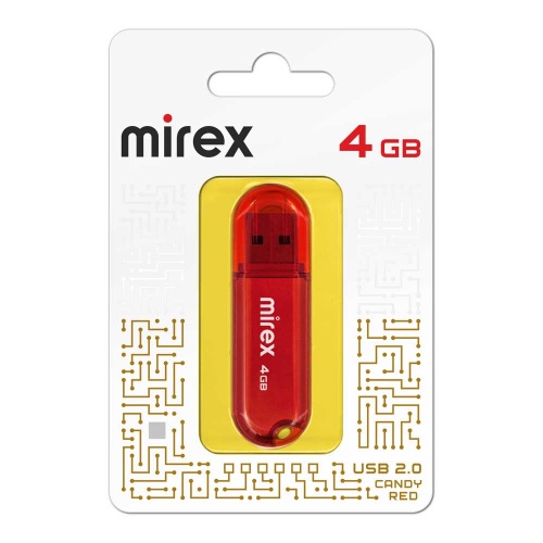 Флешка Mirex Candy 4Gb Red фото 3