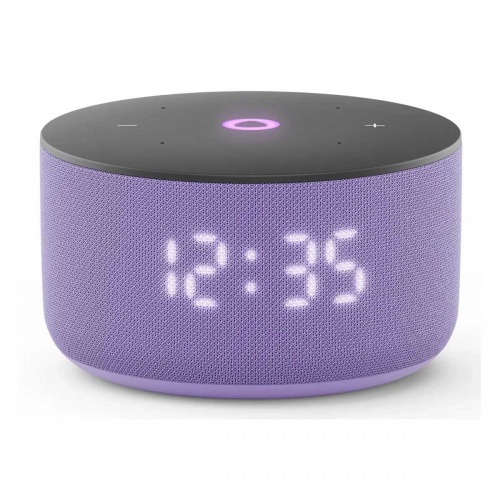 Умная колонка Яндекс Станция Мини 3 с часами и Алисой на YaGPT, лиловый