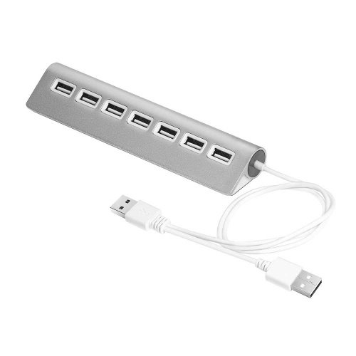 Разветвитель USB 2.0 USB GCR USB 2.0 GCR-UH227S Silver