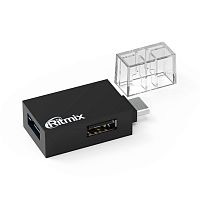 Разветвитель USB Type-C Ritmix CR-3391 Black