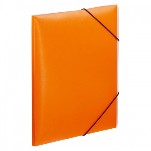 Папка-конверт на резинках Attache А4, оранжевый неон